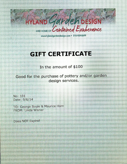 HGD-Gift Certificate